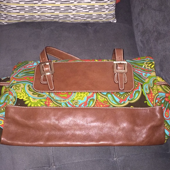 Kate Spade paisley shoulder bag gently worn - Picture 4 of 8